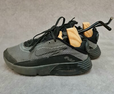 Nike Air Max 2090 Toddler 11C 'Black Wolf Grey' CU2093-001 Size UK