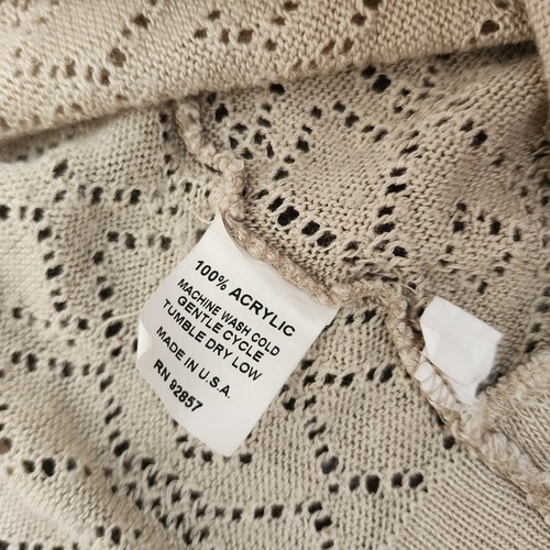 Absolutely Girl's Beige Open Cardigan - Size Large - Picture 14 of 16