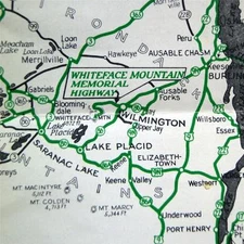 WHITEFACE MOUNTAIN MEMORIAL HIGHWAY NEW YORK SOUVENIR BROCHURE 1930s VINTAGE