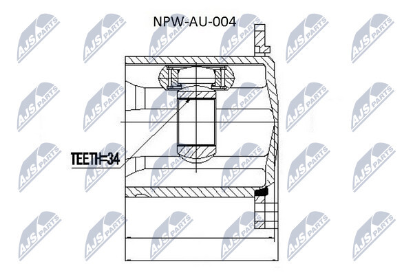 Original NTY Joint Set Drive Shaft NPW-AU-004 For Audi VW - Image 9