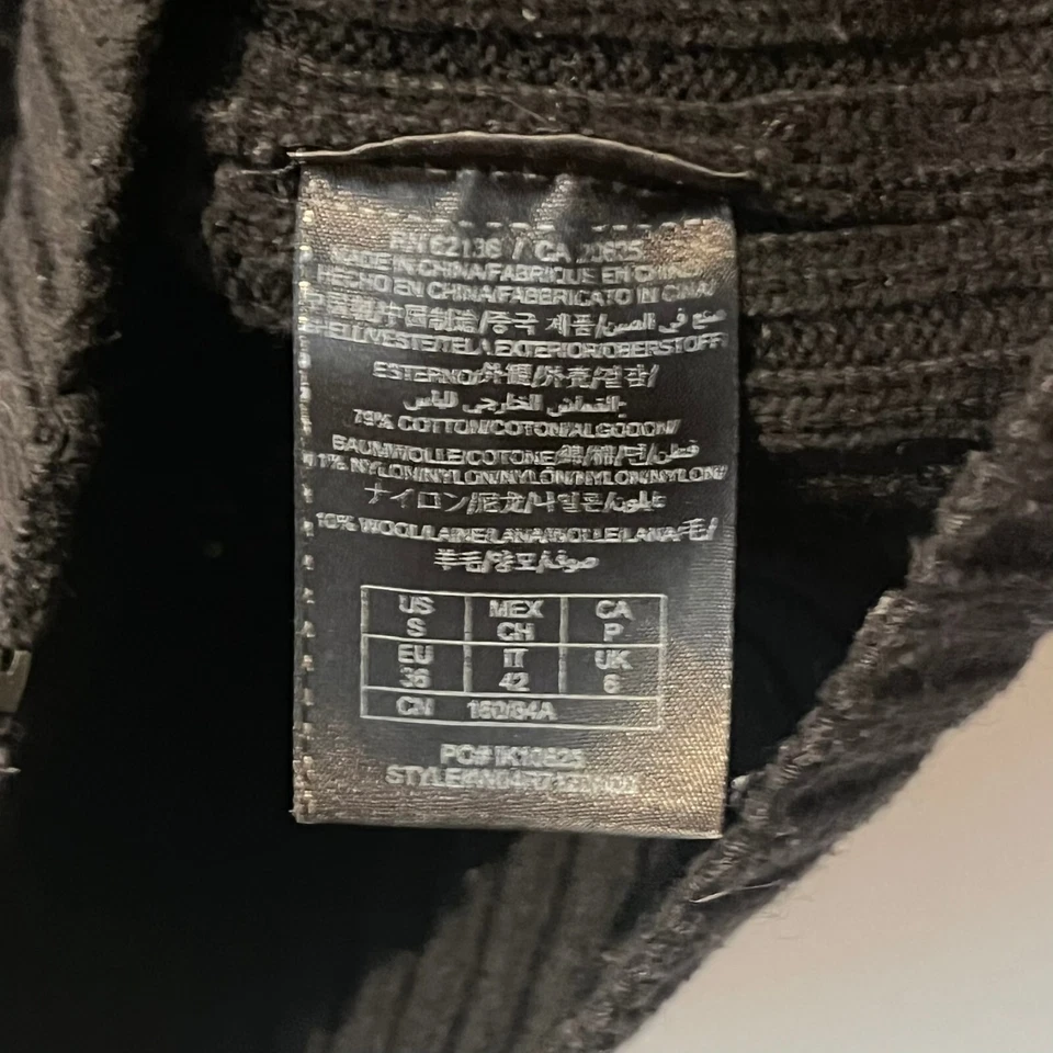 Suéter Guess para mujer talla S negro azabache imitación piel sin mangas nailon cremallera completa Foto 4 de 4