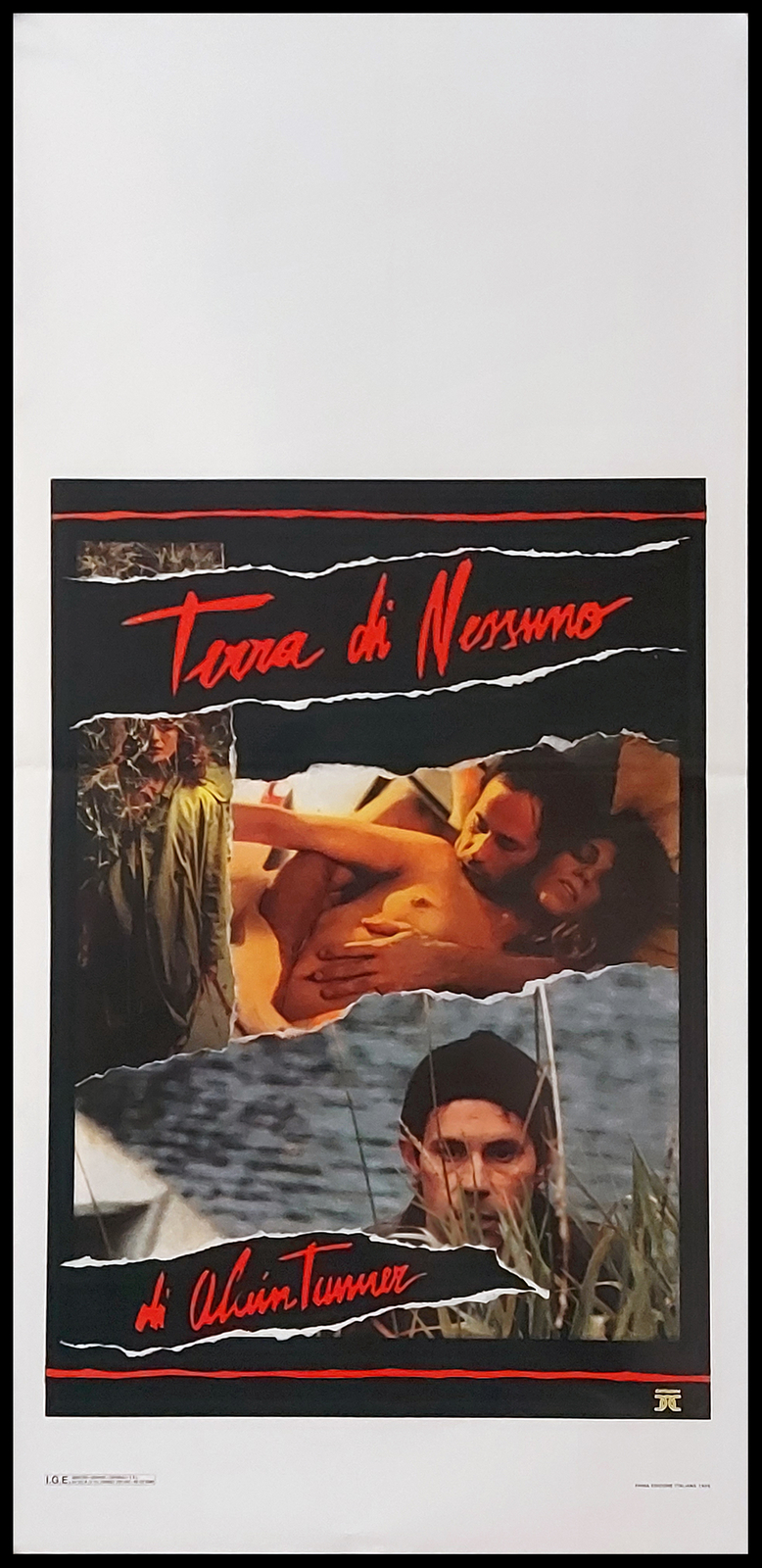 Locandina originale film Terra di nessuno (1985) - Regia di Alain Tanner