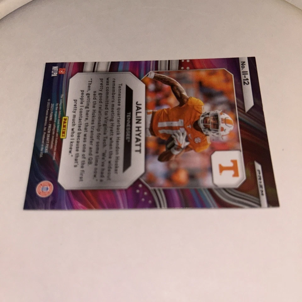 2023 Panini Prizm Draft Picks - Instant Impact Red Ice Prizm #II-12 Jalin Hyatt  - Image 3 of 4