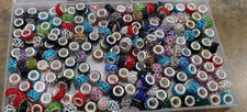 200 PCS Large Hole Beads for Jewelry Making, European Beads Bulk Spacer Beads