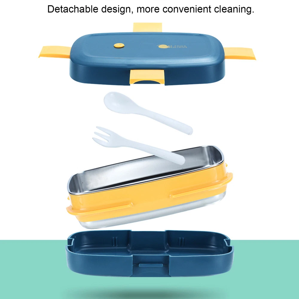 1000ml Bento Boxes Reusable Thermal Stylish Insulated Lunch Box Sturdy