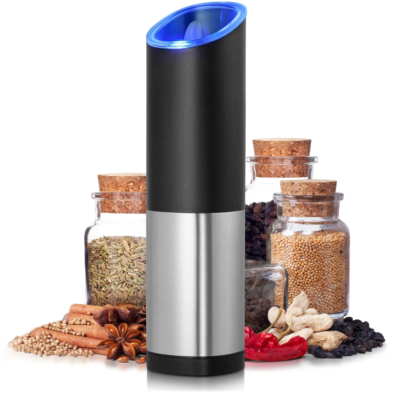 Spice Grinder Electric Salt Pepper Automatic Gravity Mill