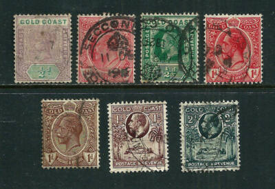 📫 Gold Coast 1898-1928 - 7 used stamps | eBay