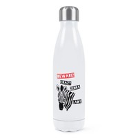 Beware VerrüCkte Zebra Damen Doppelwand Wasserflasche Lustig Tiere Thermo
