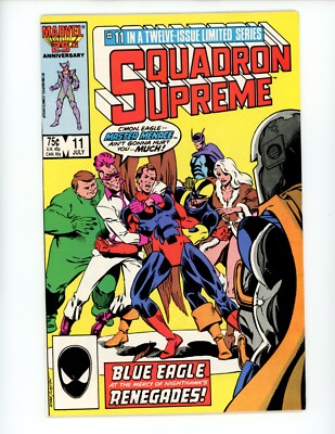 Squadron Supreme #11 1986 Marvel Comics VF- Nighthawk Direct Comic Book