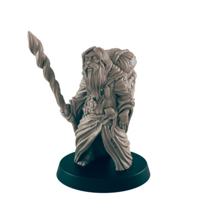 Human Mini | Travelling Wiseman | Male Townsfolk NPC Figure | DnD Wargaming Mini