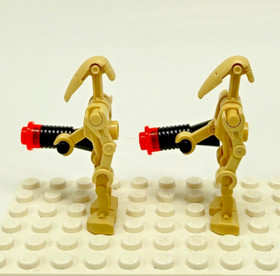 LEGO Star Wars -  2 Battle Droid Tan Minifigure - sw0001b - 7654