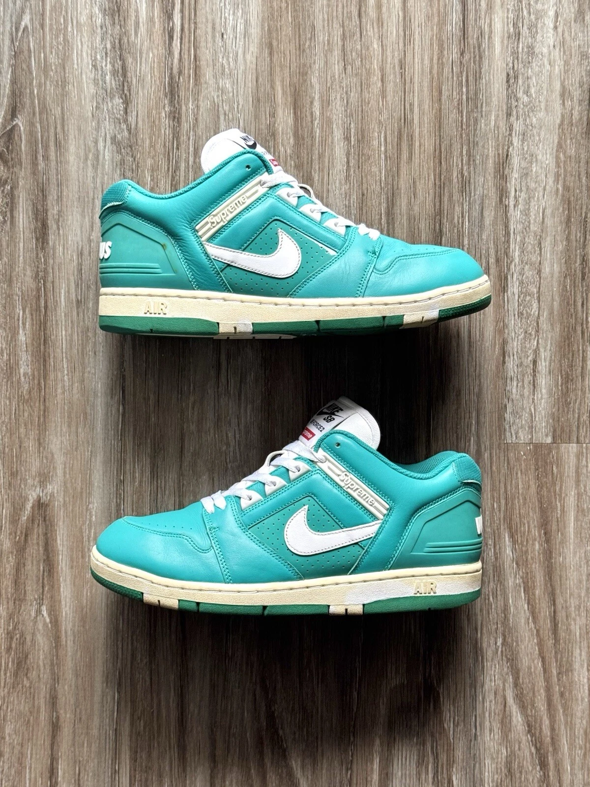 Nike Supreme x Air Force 2 Low Teal taille 10,5
