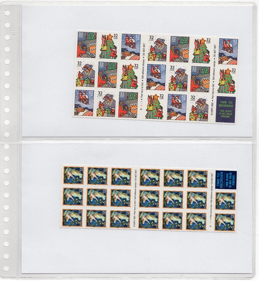 Scott #3244a-3252e-3116a-3012a Christmas Booklets of 20 Stamps each - MNH #1 - Image 2 of 2