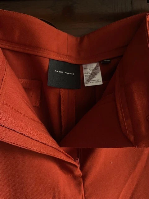 alex marie dress pants womens. (Burnt Orange, Size 10.) - Image 3 of 3