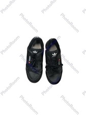 Adidas Youth Size 5.5 Continental 80 Trainer Black Shoes Excellent Condition