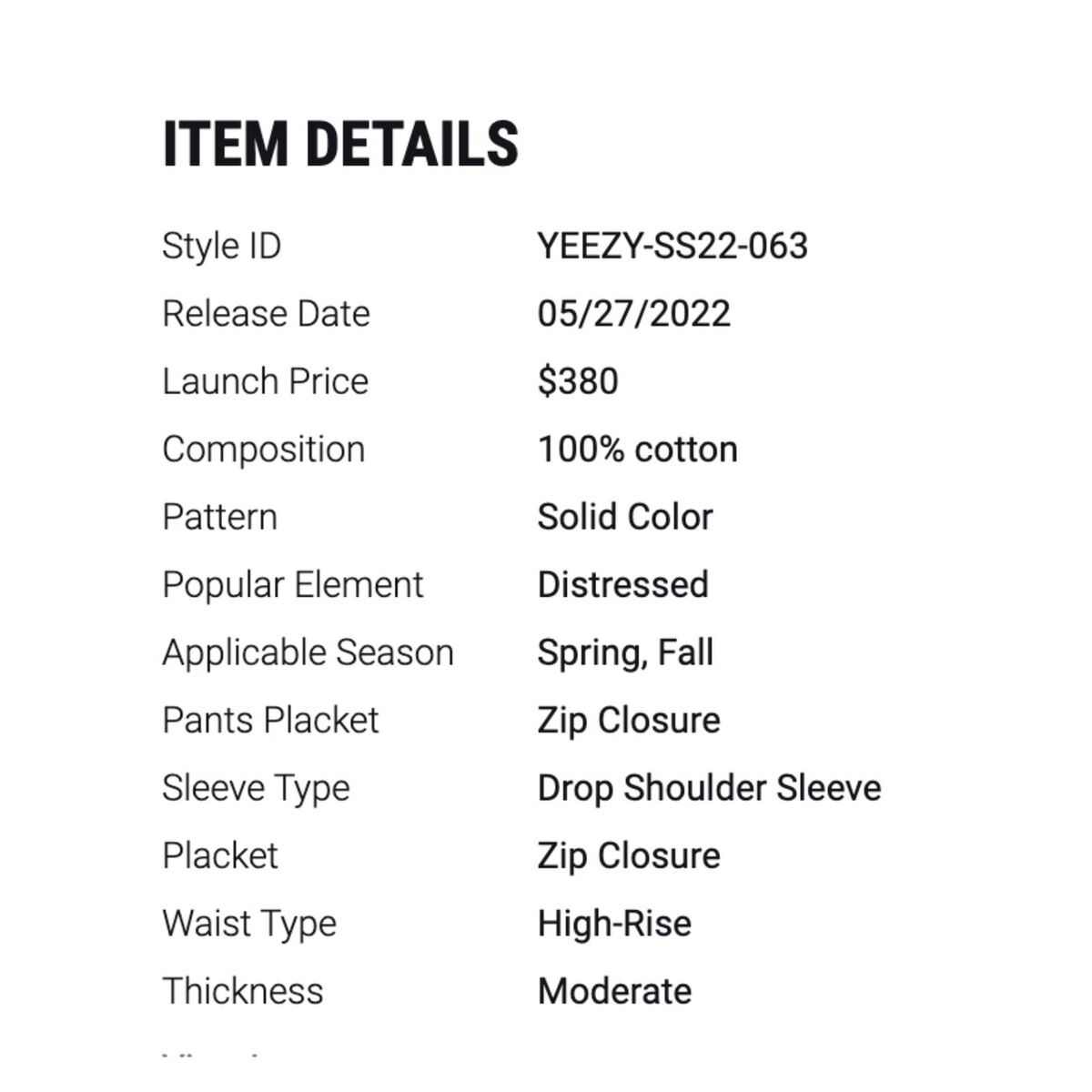 Yeezy Gap Engineered by Balenciaga Coated Cotton Overall Yeezy Gap Engineered by Balenciaga Coated Cotton Overall