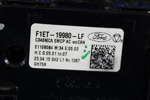 2015 Ford Focus Manual Climate Control Unit w/heated seat buttons - Picture 6 of 8