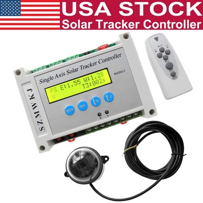 Auto-Tracking Single Axis Solar Panel Tracking 9-35V Solar Tracker Controller DO