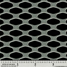Ccg Universal 16 X 48 Perforated Gt Aluminum Grill Grille Mesh Sheet Silver