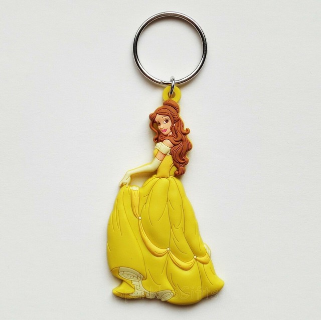 Disney Beauty and the Beast Belle PVC Soft Touch Keychain/Keyring