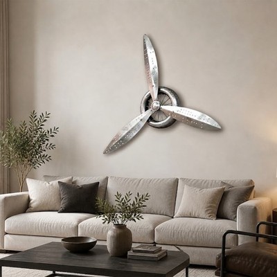 Hand-Riveted Aluminum Airplane Propeller Aviator Propeller Wall Art Steampunk
