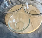 Pyrex Nesting Mixing Bowl Set of 3 Clear Glass 322 323 325 NEW IN BOX