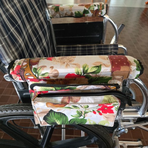 Rollstuhl Armlehnentasche floral - Bild 2 von 4
