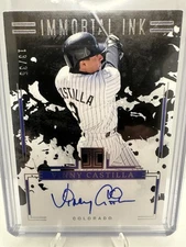 2025 Panini Impeccable Vinny Castilla Immortal Ink On-Card Auto Silver 13/35