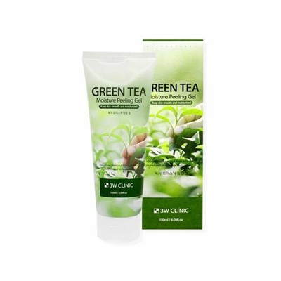 [3W CLINIC] Green Tea Moisture Peeling Gel 180ml(6.09oz) K-Beauty
