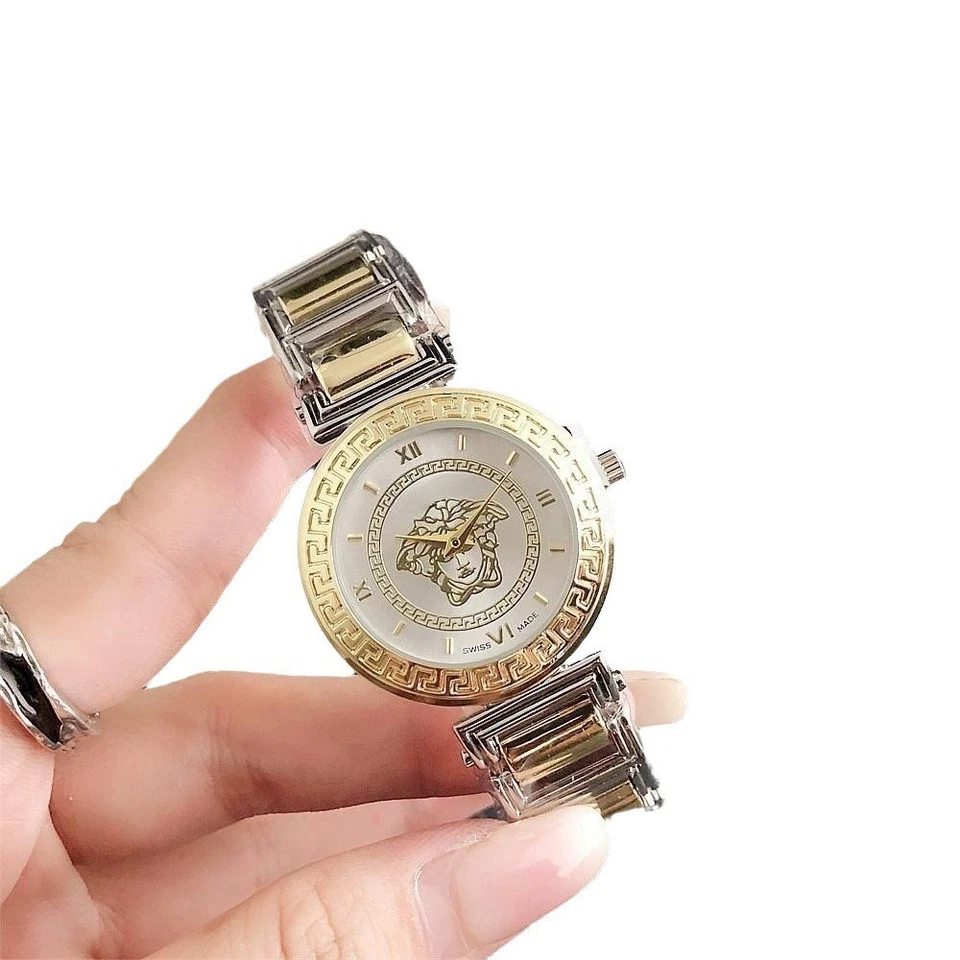 Женские классические кварцевые часы versace - сплав браслет - циферблат 32 мм с коробкой - Изображение 3 из 4