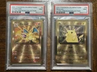 SEQUENTIAL PSA 9 SET Celebrations UPC Charizard 4 & Pikachu 58 Gold Metal Promo