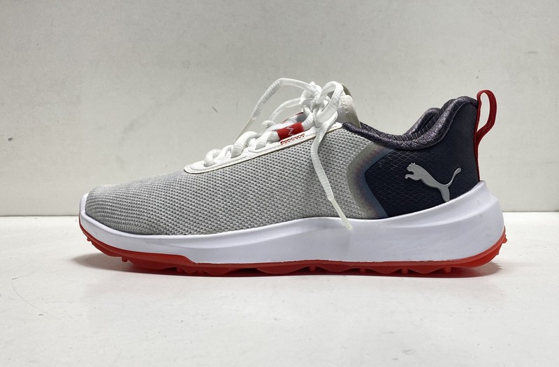 PUMA Women's 379891-02 Gray Red White Mesh Lace-Up Size 6
