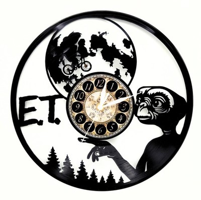 E.T. the Extra Terrestrial | Vinyl Record Clock | Christmas Gift | FREE SHIP