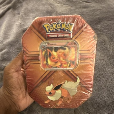 Pokémon Flareon Triple Effect Tin Trading Card Game Collectible | eBay