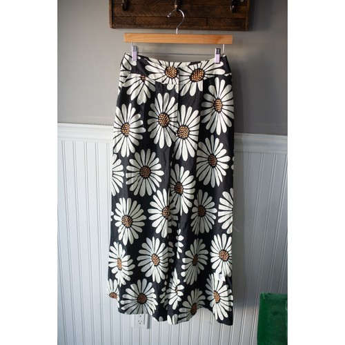Pantaloni Farm Rio x Anthropologie misto lino margherita gamba larga piccoli - Foto 3 di 5