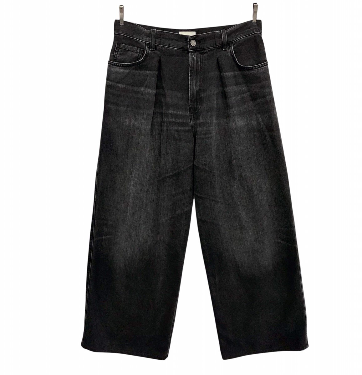 Haikure Candy Black Tencel Wide Leg Jeans Pants Lagenlook Artsy