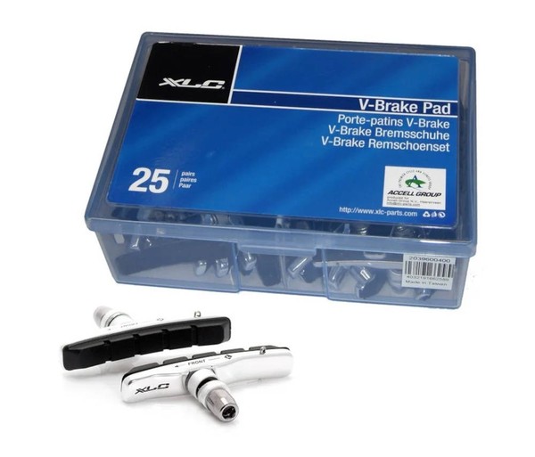XLC BS-V02 V-Brake BremsbeläGe 72 Mm Cartridge 25 Paar Werkstattpackung-image