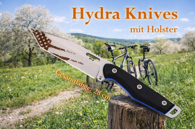 NEU Hydra Knives Final Call 1 für Camping Survival Outdoor Wildnis Angeln Tour
