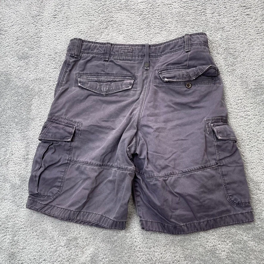 Pantalones Cortos Timberland Para Hombres 32 Gris Carga Utilidad Exterior Senderismo Bolsillos Algodón Desvanecido Foto 3 de 4