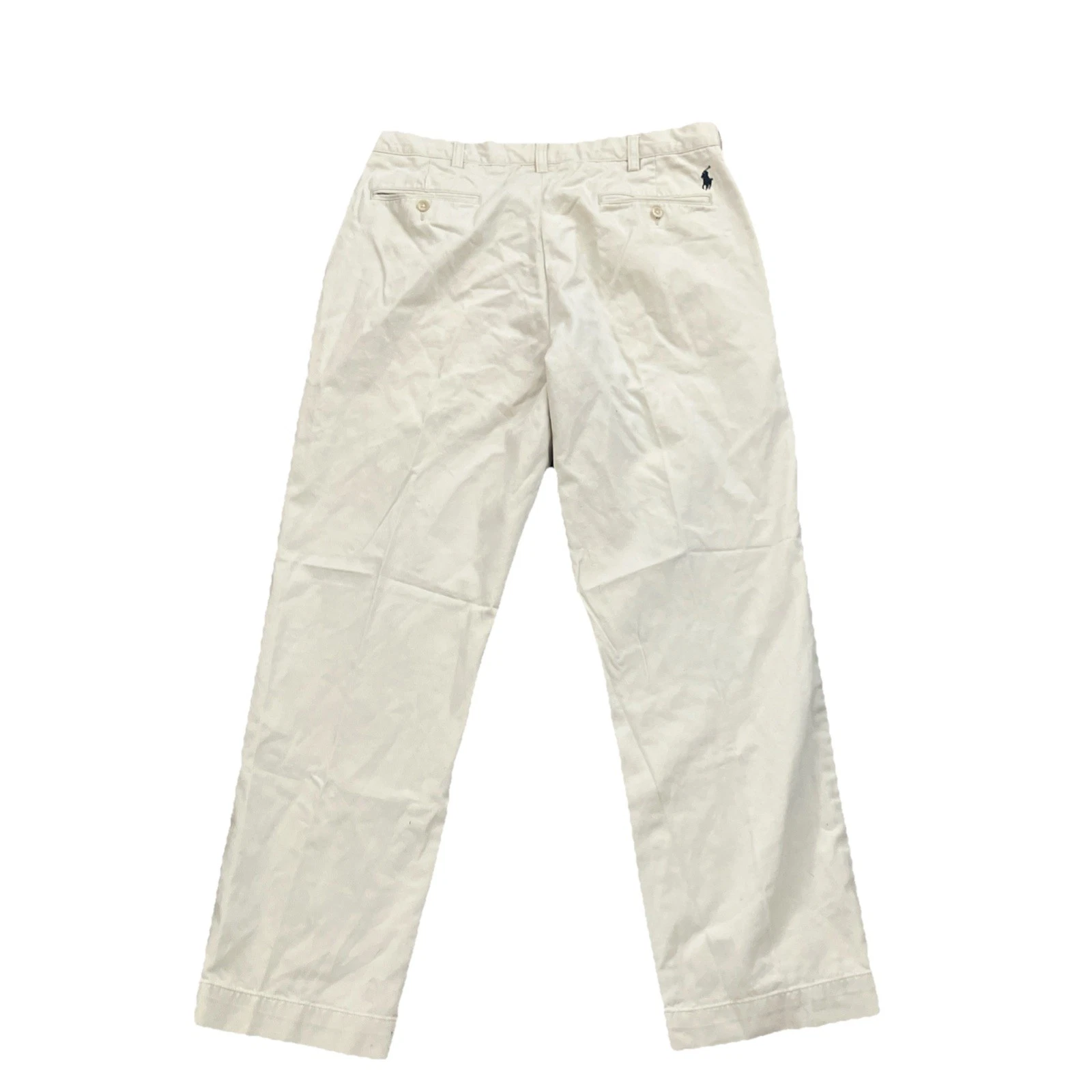 Polo Ralph Lauren Preston Pant Mens 35x31 Khaki Beige Straight Casual Preppy