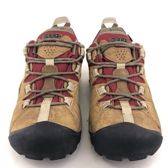 Keen Targhee II WP Leder Wanderschuhe Damen Größe 9 EUR 39,5 Safari Merlot - Bild 4 von 4