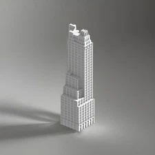 Empire Trust Building - 8 Inches- Stone Grey 