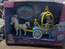 Disney Princess Cinderella Royal Carriage Horse Drawn Radio Controlled Jada NIB