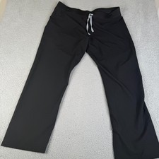 FIGS Scrub Pants Mens XXL Black Technical Drawstring Pockets Bottom T21003