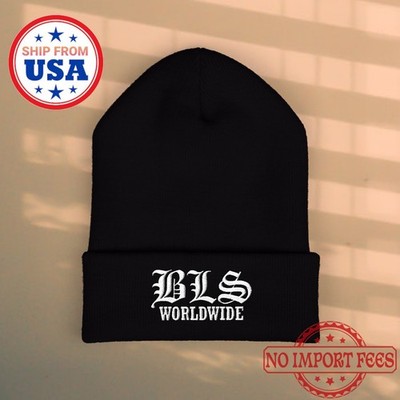BLACK LABEL SOCIETY WORLDWIDE Black Beanie Hat Size Adult