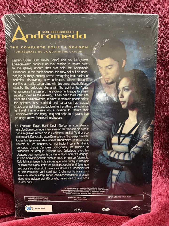 NEW! Gene Roddenberry’s Andromeda Complete Season 4 Sealed - Image 2 of 2