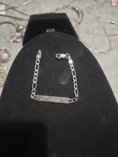 5.5" Sterling Silver Kids ID Bracelet