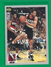 1994-95 Collector's Choice - James Robinson #26 Silver Signature Trail Blazers 