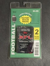 2001 Topps XFL Inaugural Series Premium Football Cards 2-Pack Blister Unopened