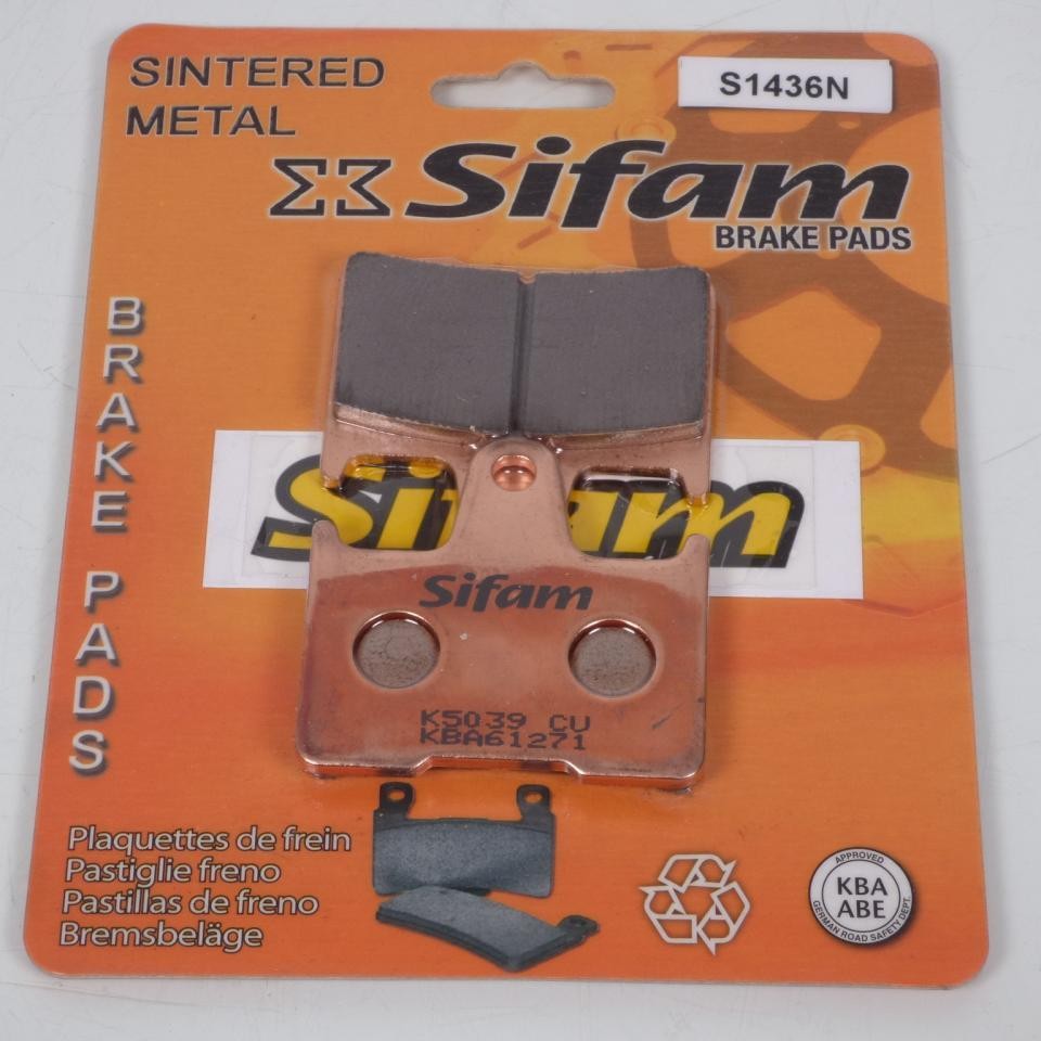 Plaquette de frein MZ 1000 S Sifam pour stopper les sifflements AR